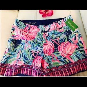 LILLY PULITZER CALLAN FLAMENCO BEACH SHORTS
